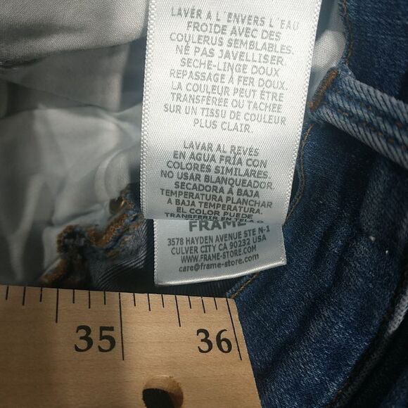 FRAME Le High Skinny Jeans Women's 27 Medium Wash Blue Stretch Denim High Rise - Picture 7 of 11